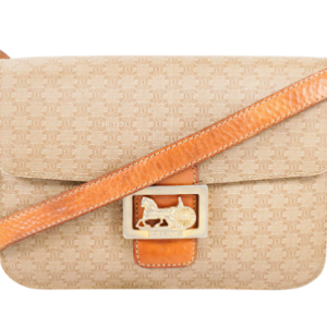 CELINE　セリーヌ　マカダム柄　馬車金具　ショルダーバッグ